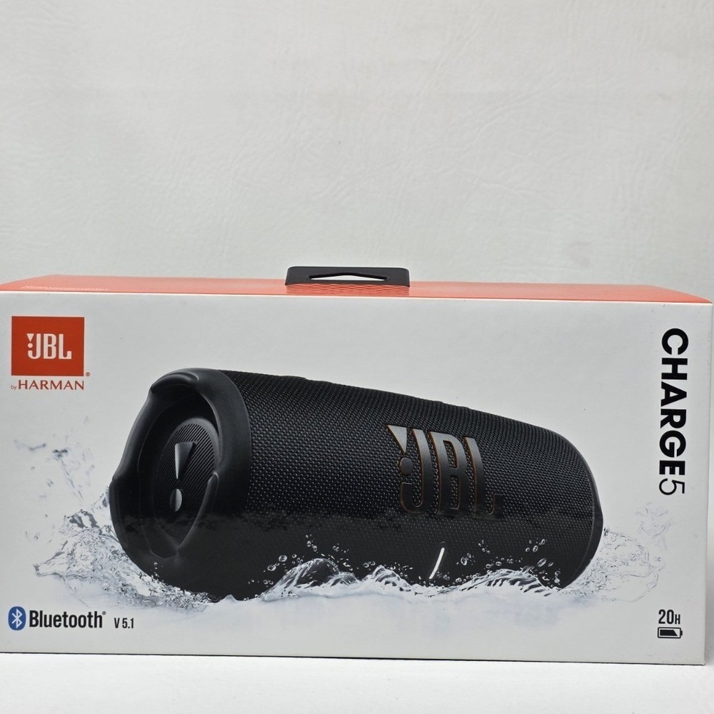 JBL Charge 5 Waterproof Rugged Portable Bluetooth Speaker Upto 20Hrs P New